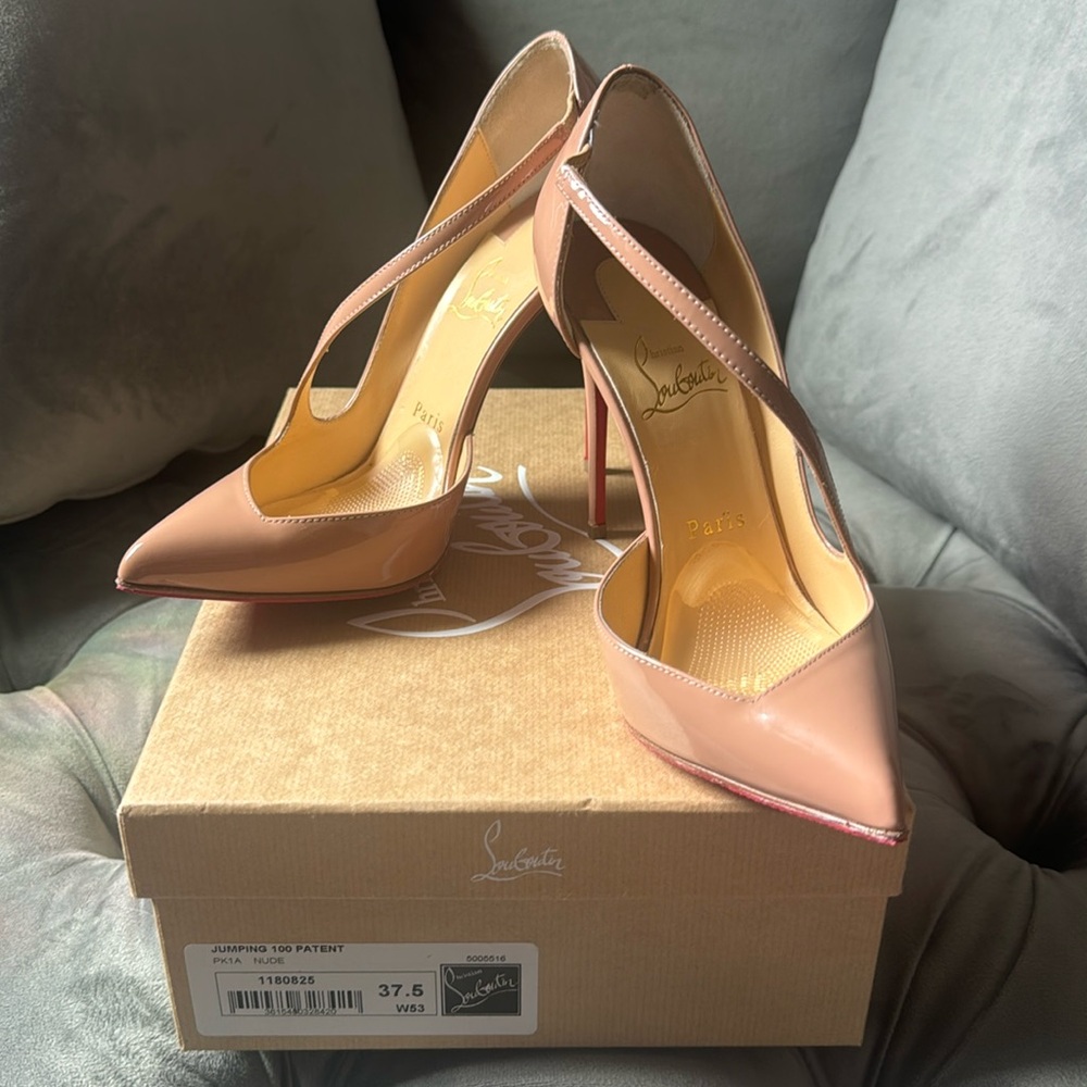 Jumping 100 Patent - Christian Louboutin - Nude - Size 37.5